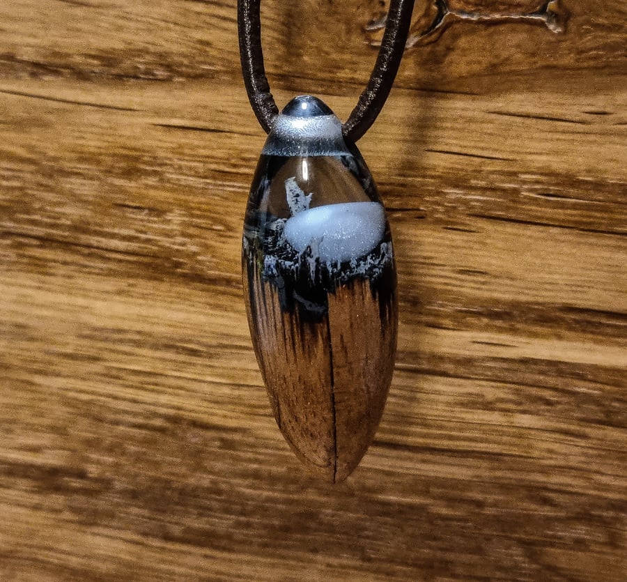 UFO Crash Pendant in Obsidian
