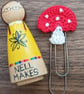 Toadstool giant paperclip bookmark - Image 2