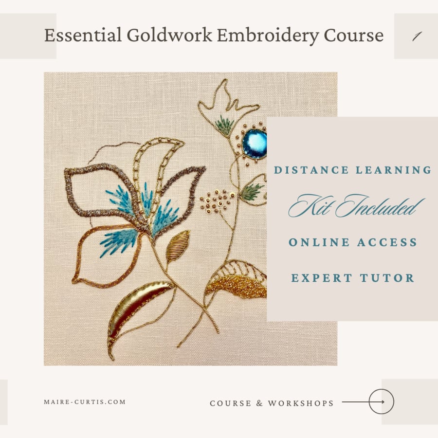 Goldwork Embroidery Online Course