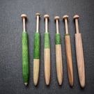 Lace bobbins in Honiton style