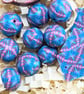 Pink and Blue Polymer Clay Beads and Pendants  - Image 4