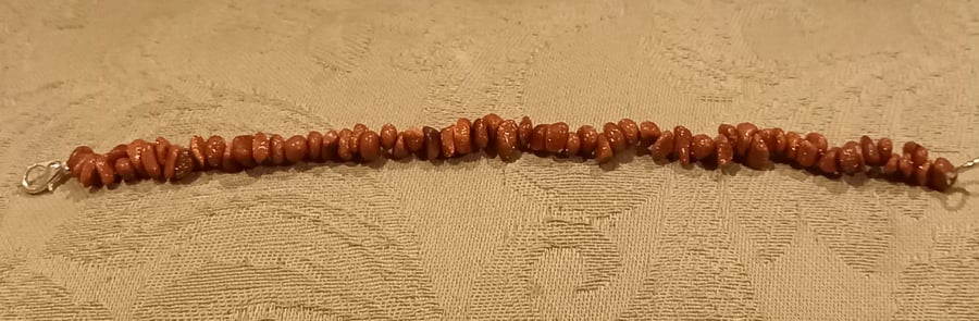 Sunstone crystal bracelet 