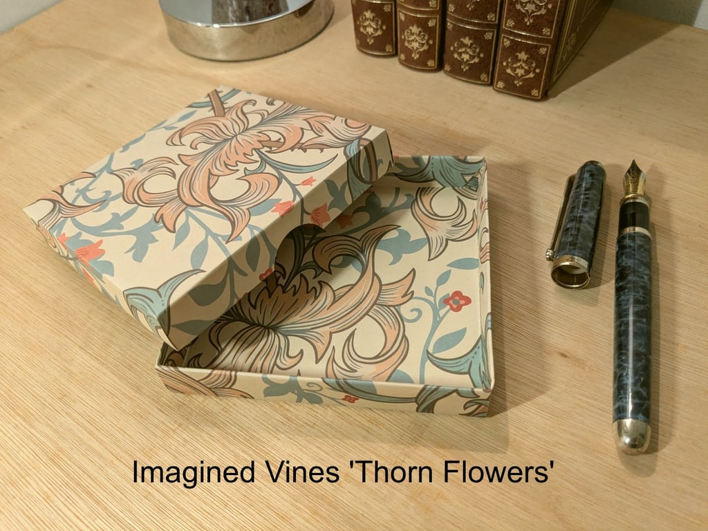 'Imagined Vines'  A set of four ultra-thin gift boxes with separate lids