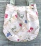 CREAM FLORAL FABRIC SHOULDER BAG, Spring and Summer accessory - Image 2