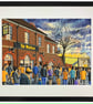  Wolves F.C, Retro Molineux. Framed Football Art Print. 20" x 16" Frame Size