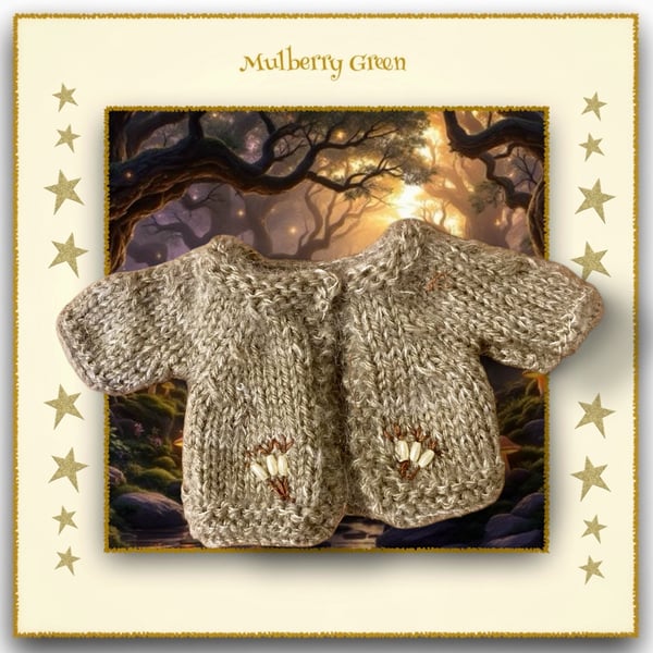 Embroidered Short Sleeved Shrug Cardigan 