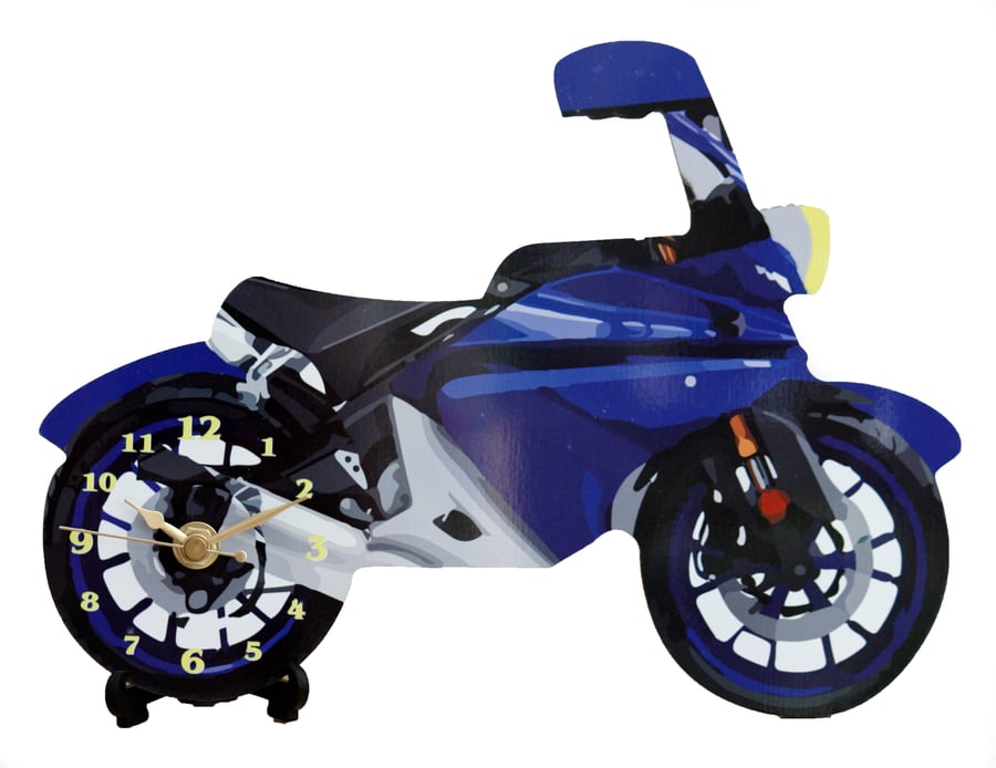 Motorcycle Desk Clock for the old (and new) Rockers out there