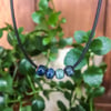 Ceramic Beaded Necklaces - Blue, Dark blue & Black