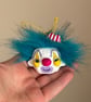 Spun Cotton Clown Hanger in Blue - Image 3