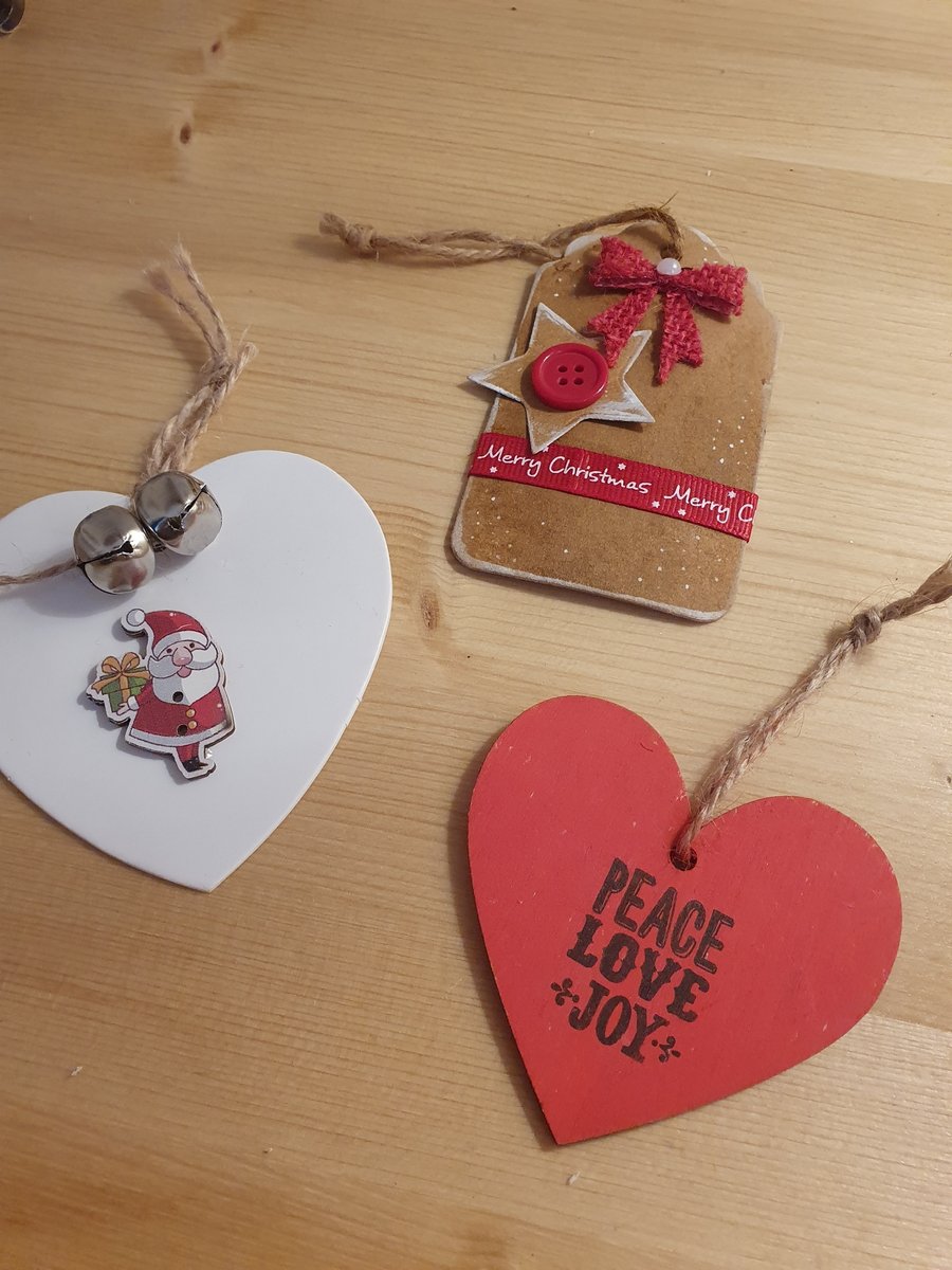 Three Handmade Gift Tags