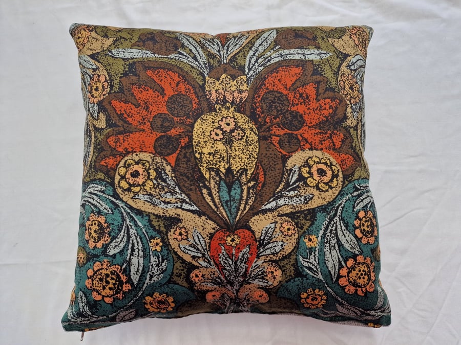 Handmade scatter cushion cover vintage "Iliad" Sanderson fabric