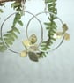 Eco Silver Hydrangea Hoop Earrings - Image 2