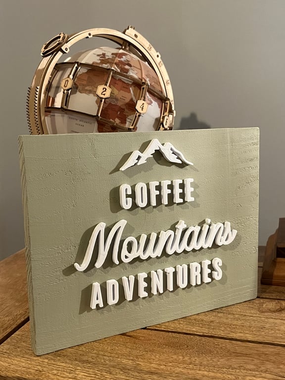 Wooden 3D Wall Sign