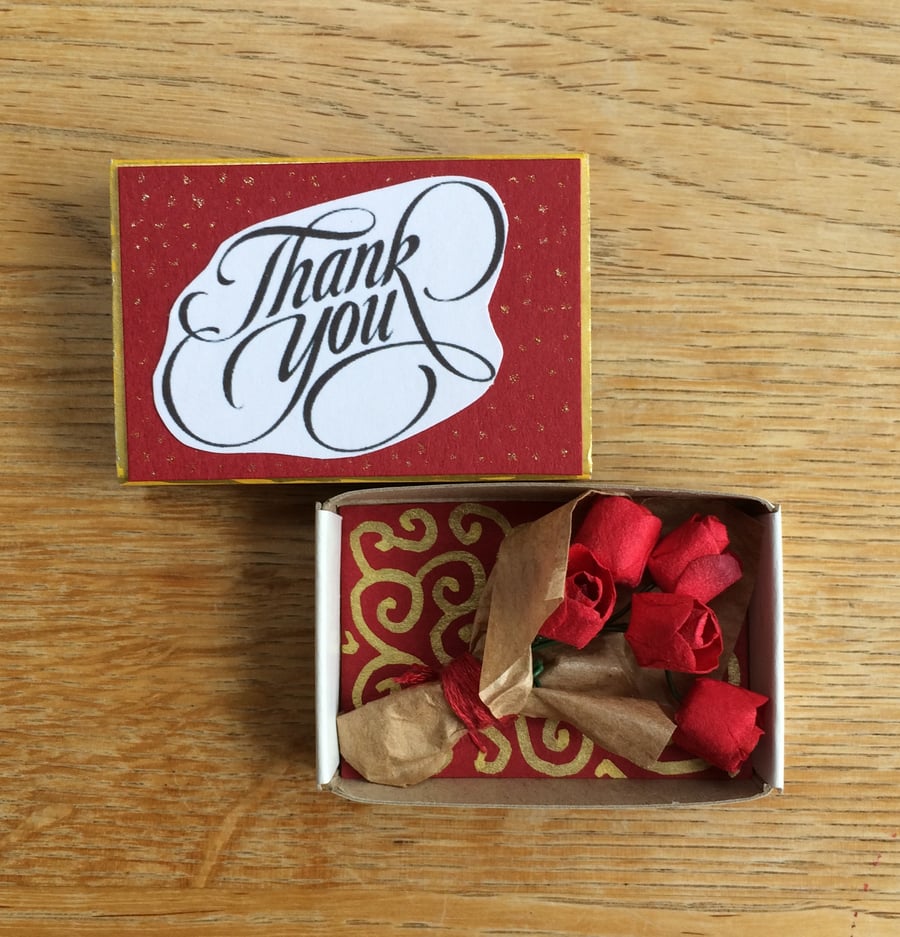  Thank You Bouquet In A Matchbox