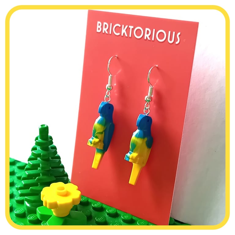 Lego Parrot Earrings