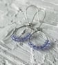 Silver Earring Lavender Crystal - Image 2