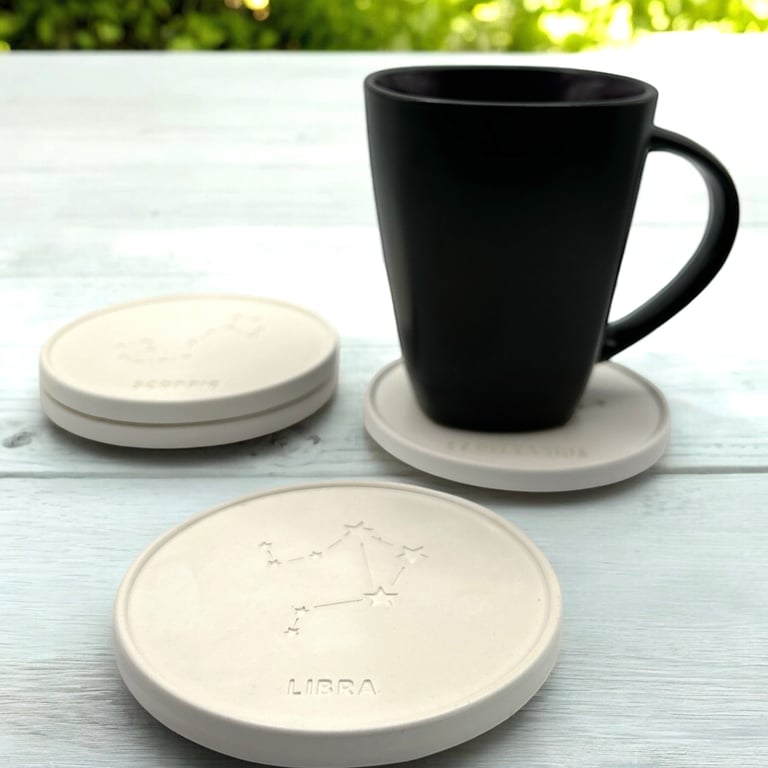 Star Sign Drinks Coaster - Choose from The 12 Signs of the Zodiac
