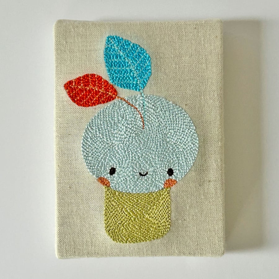 Autumn Findling! Original Punch Needle Art, Original Textile Art