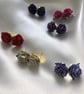 Rose Flower Earrings - Pierced or Clip-On Available - Image 3