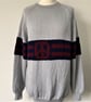 Pax Hand Knitted Silver Raglan Sleeve Sweater - Image 1