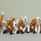 Red Fox jumping hanging decorations