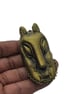 Benin bronze leopard mask fridgemagnet, african tribal art, rusti decor,nigerian - Image 5