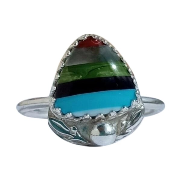 Surfite Adjustable Ring Sterling Silver Stacker Jewellery Gift Handmade Upcycle