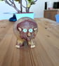 Ceramic triceratops, dinosaur ornament - Image 1