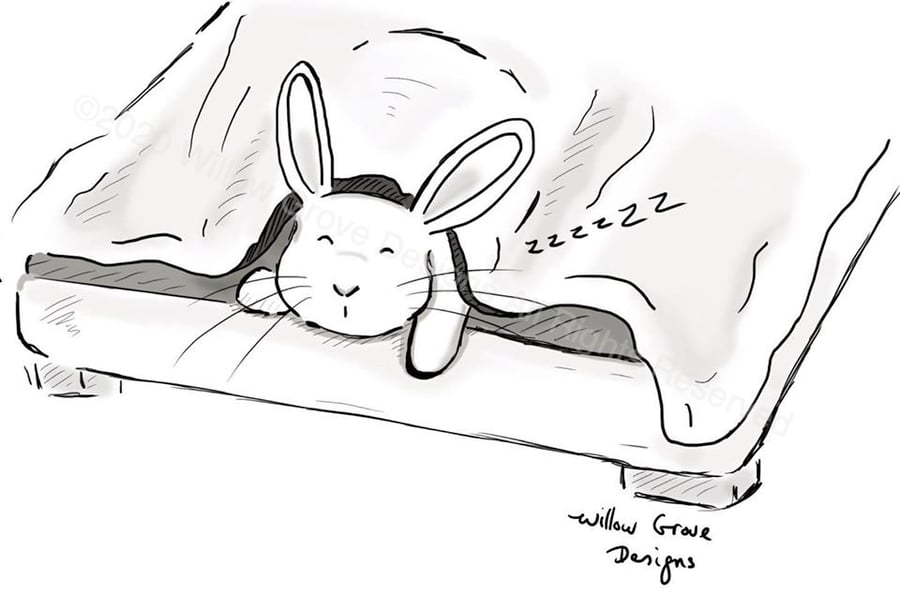 Fast asleep - Art Print