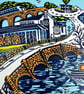 Barrow Upon Soar- 'River Soar' Lino Print- Colour - Image 4