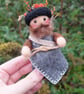 Belsnickel Needlefelt Christmas Art Doll