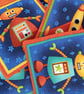 Robot and Rocket bunting 146F - Image 4