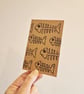 Fish Skeleton Lino Printed Pocket Notebook - Image 3