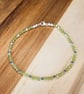 Peridot and Sterling silver dainty clasp bracelet - Image 8