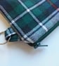Coin purse Mackenzie Dress Tartan green and blue wool. - Image 4