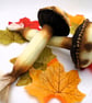 Set of two Handmade Felt, Autumn Mushrooms Toadstools - Image 5