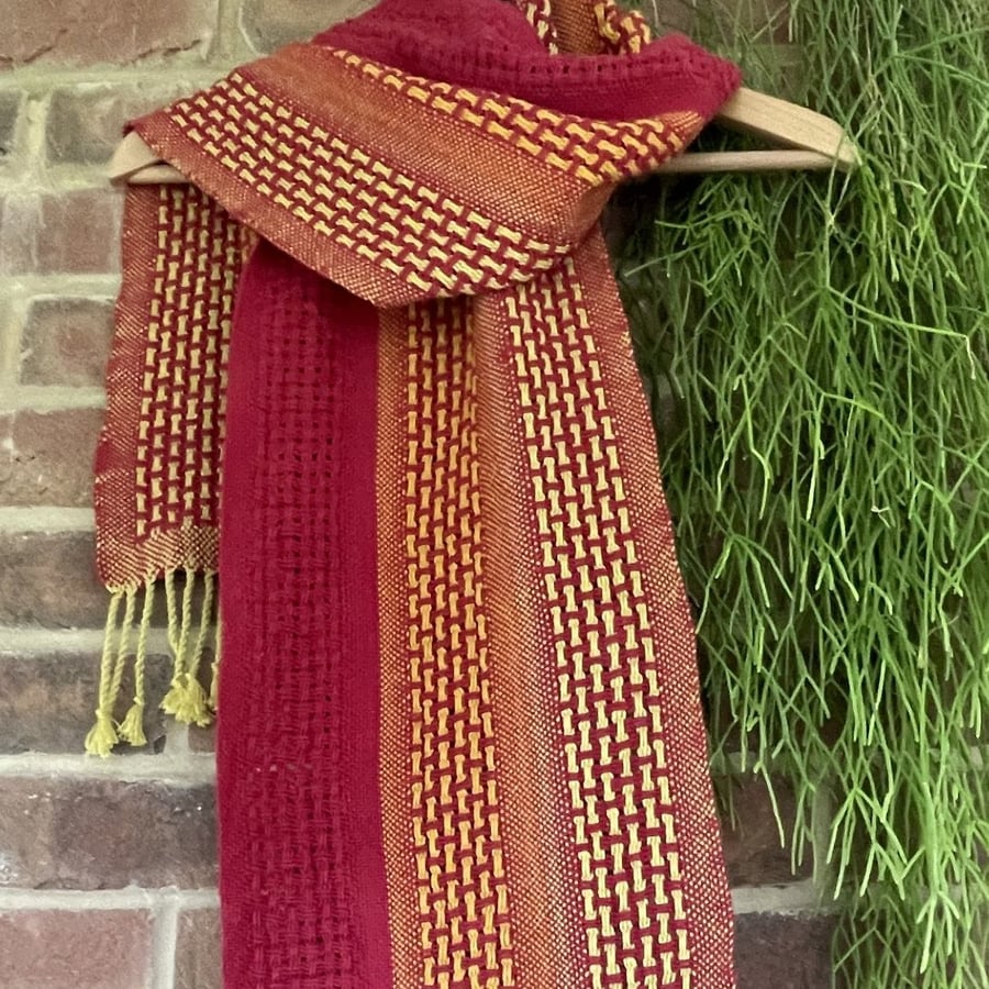 Handwoven Pure Cotton Scarf