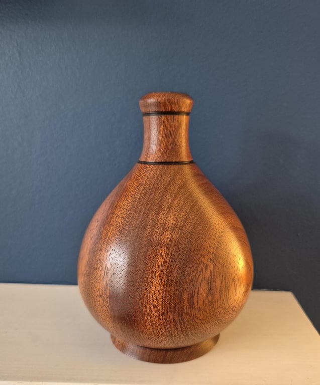 Handmade woodturned vase