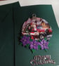 A beautiful handmade Christmas card. Ref 467