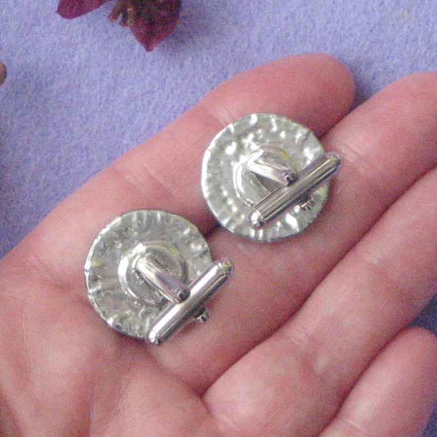 The Owl and the Pussycat pewter cufflinks 