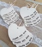 Personalised Bridesmaid Maid of Honour Friend Ceramic Heart - Image 5