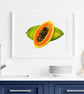 Papaya Fruit Art Print - Image 3
