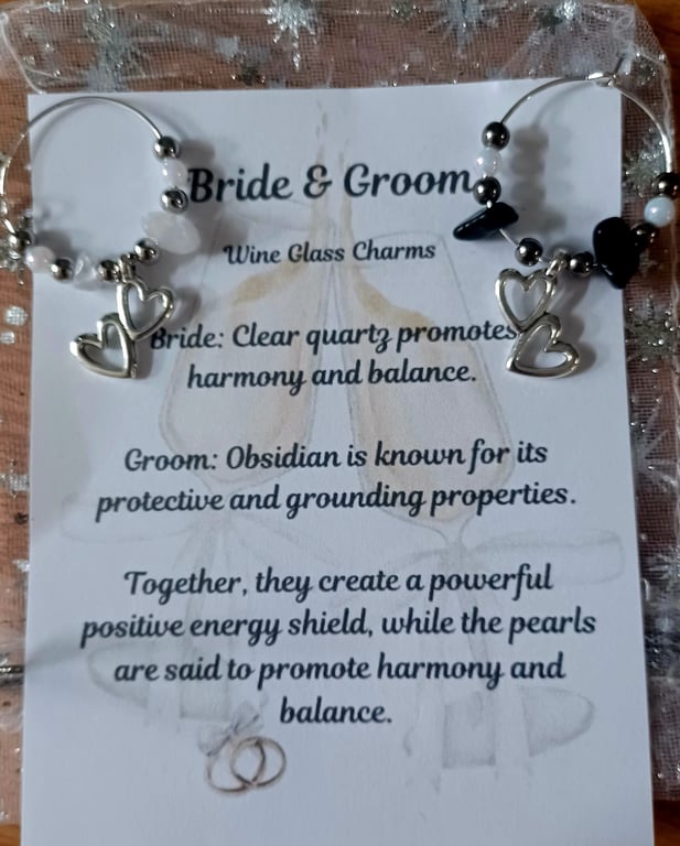 Wedding, Anniversary, Special Occasion Personalised Wine Glass Charms