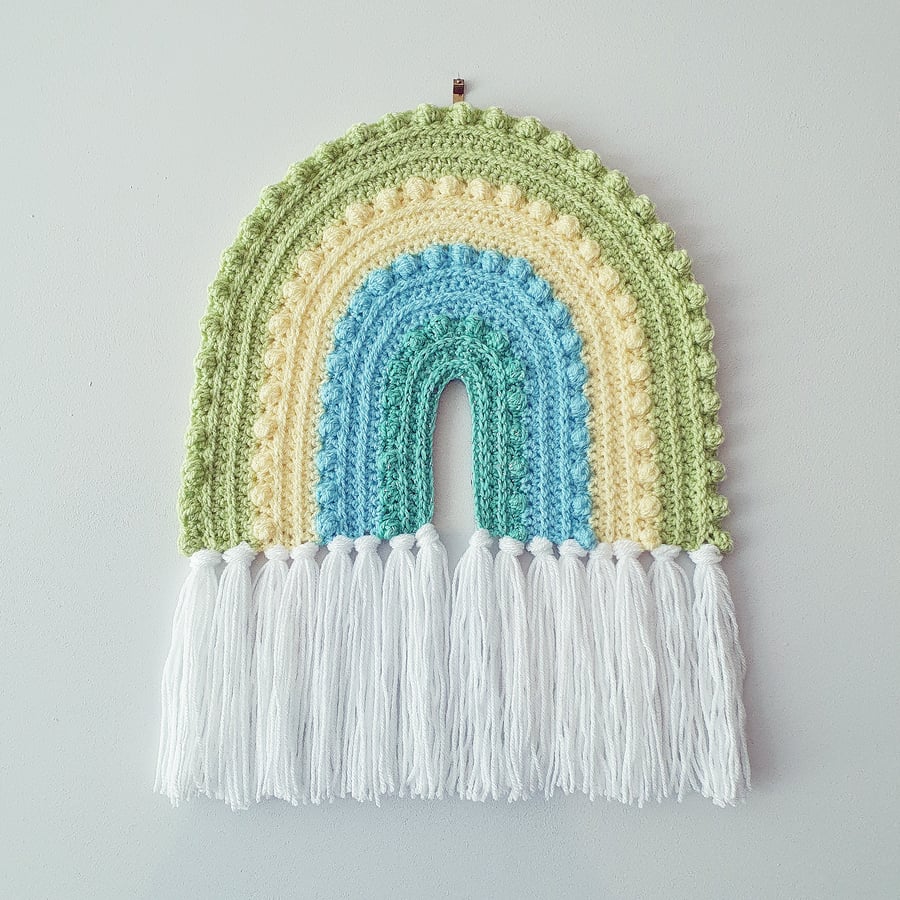 Crochet Rainbow Wall Hanging - Beach
