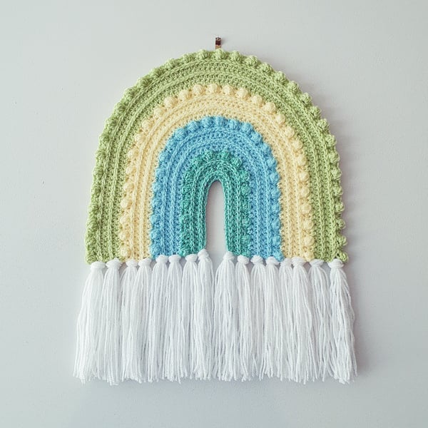 Crochet Rainbow Wall Hanging - Beach