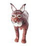 Lynx Ceramic Ornament - Hand Built - Image 6