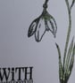 Sympathy Card - Snowdrop - Image 9