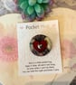 Pocket Hug Wood Heart Badge. - Image 2