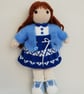 Knitted doll, Interior doll, Girls room decor, Collection doll, Gift for girl - Image 2