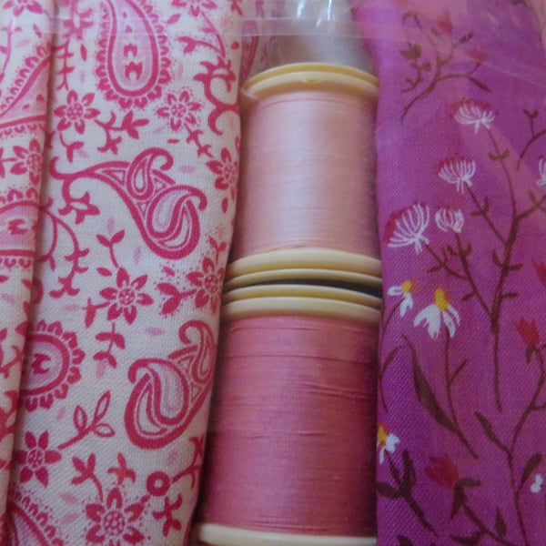 Fabric Fat quarter cotton 2 and 2 threads Ref FY411